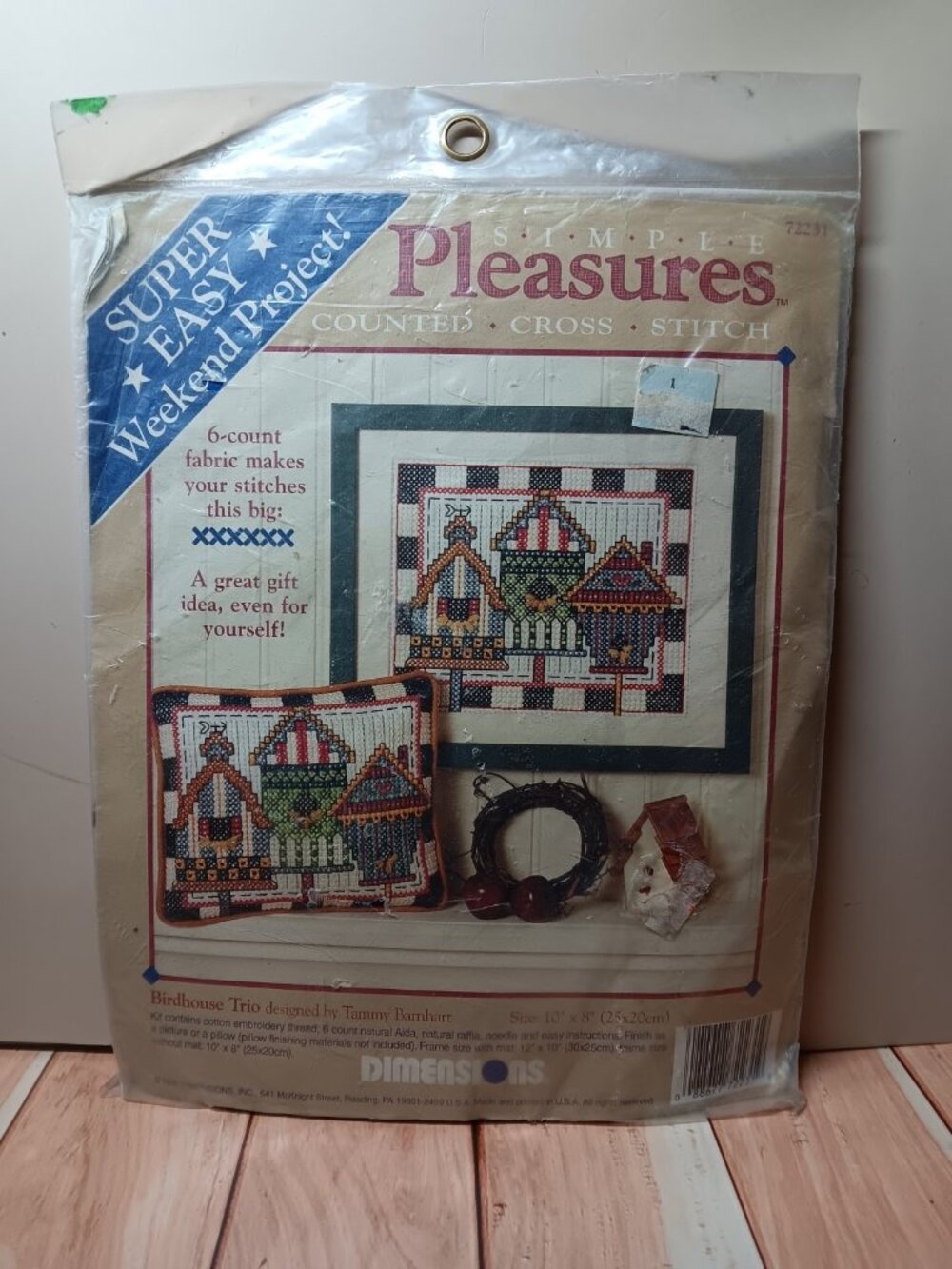 Dimensions 72231 Counted Cross Stitch Birdhouse Trio